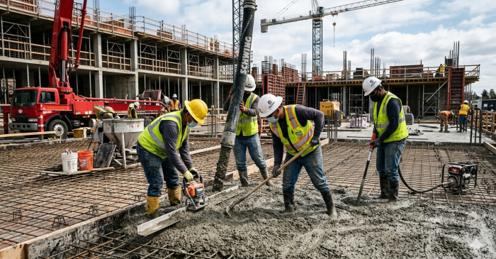 Micro reinforcing cellulose additive in construction