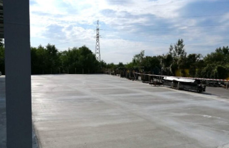 Projekt betonowania drogi i magazynu w Cherven Bryag, Bułgaria