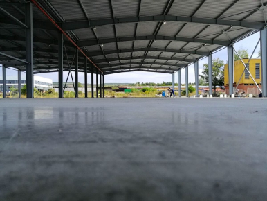 Beton armat cu fibre ArmoTec pentru platforma și depozitul Palfinger
