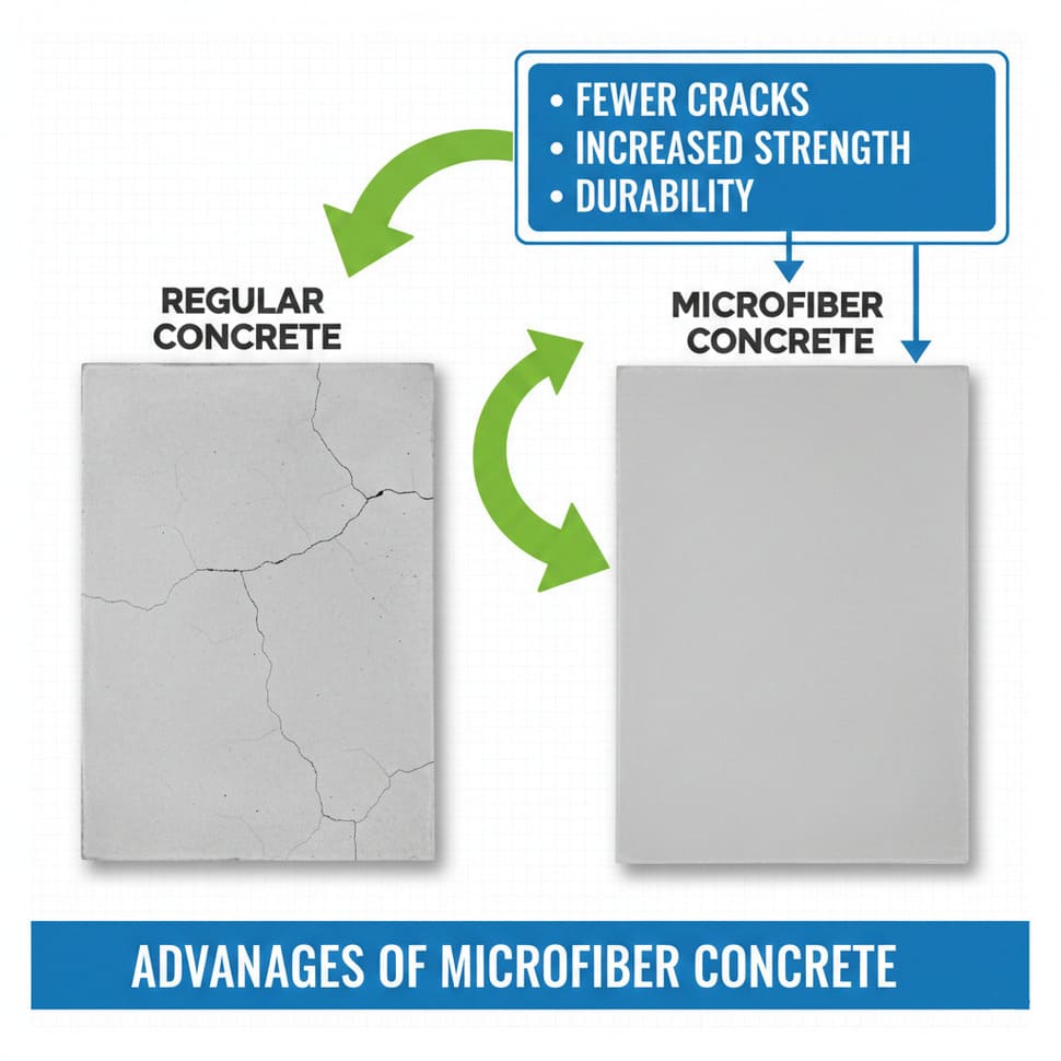 Differences from ordinary concrete