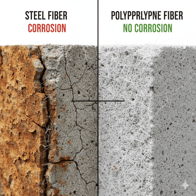How to avoid corrosion of steel fiber